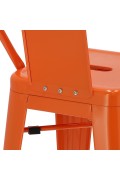 Hoker Paris Back short 75cm orange insp. Tolix - d2design